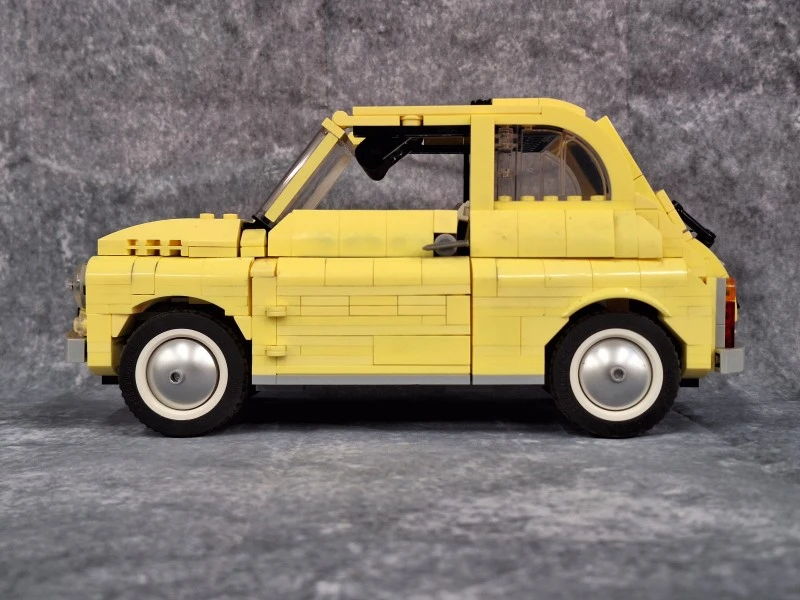 LEGO Creator Expert Fiat 500 (10271) – Cool Yellow – 960 stenen (zonder doos & handleiding)