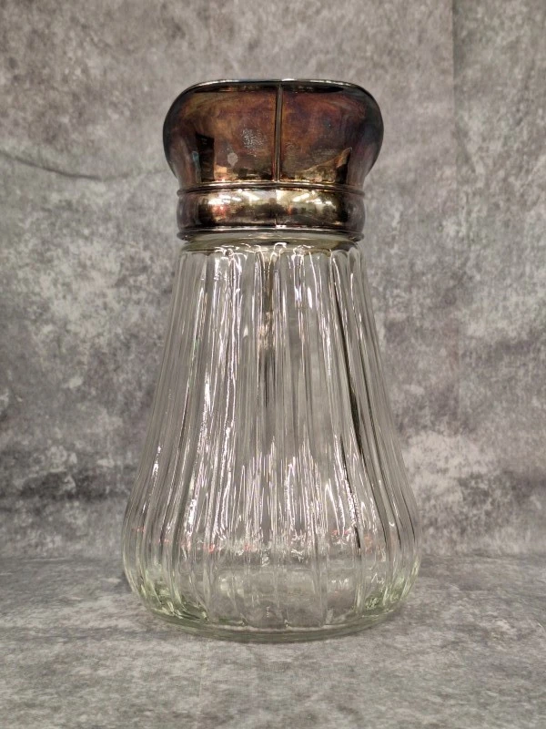 Vintage “Empress” Pitcher - Kristal & verzilverd - Italiaanse designkan met ijsvanger
