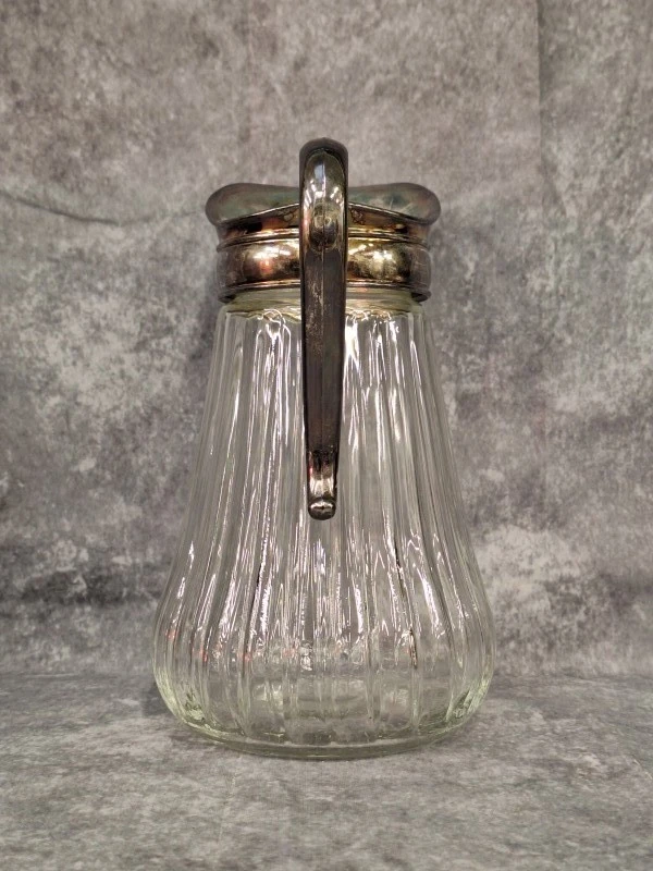 Vintage “Empress” Pitcher - Kristal & verzilverd - Italiaanse designkan met ijsvanger