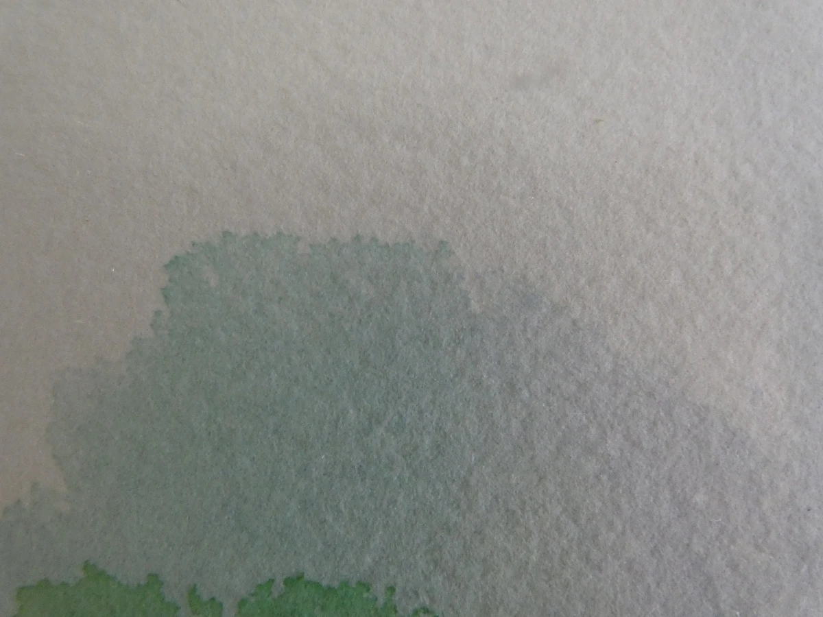 Aquarel landschap in aluminium lijst