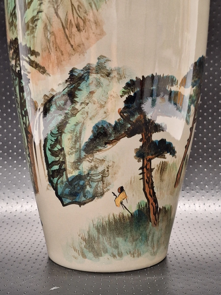Handbeschilderde Taiwanese studio-vaas (1983) - China Artistic Ceramics Co.