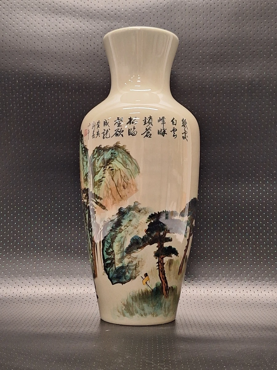 Handbeschilderde Taiwanese studio-vaas (1983) - China Artistic Ceramics Co.