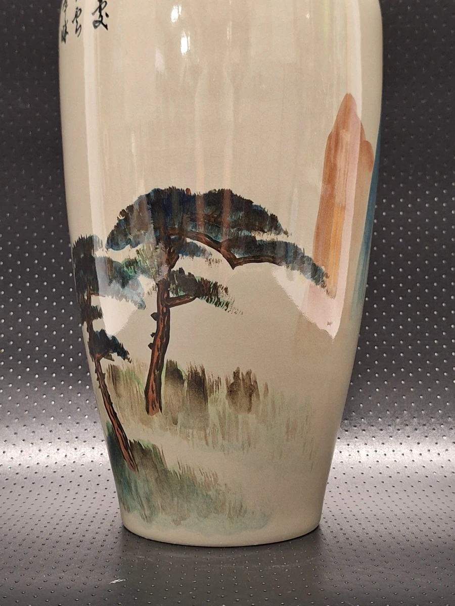 Handbeschilderde Taiwanese studio-vaas (1983) - China Artistic Ceramics Co.