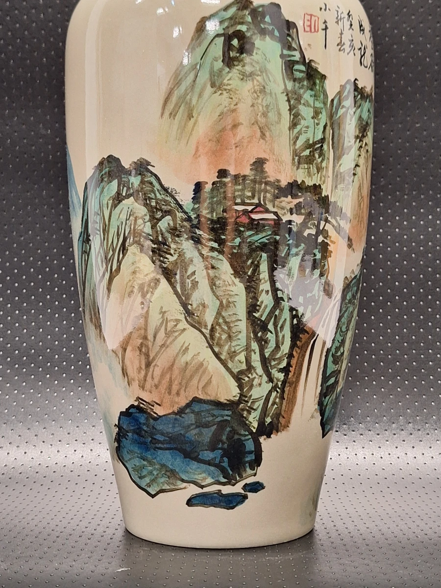 Handbeschilderde Taiwanese studio-vaas (1983) - China Artistic Ceramics Co.