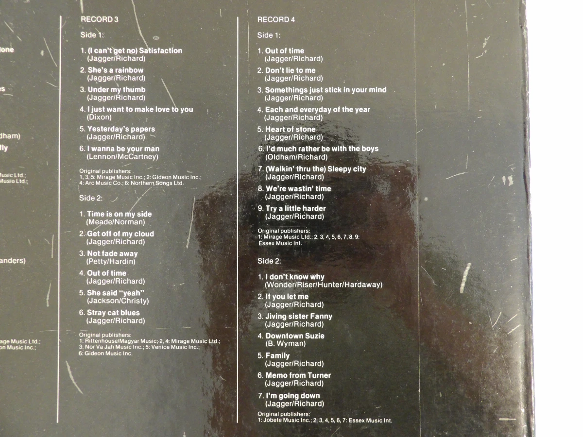 The Rolling Stones 4-LP vinyl boxset