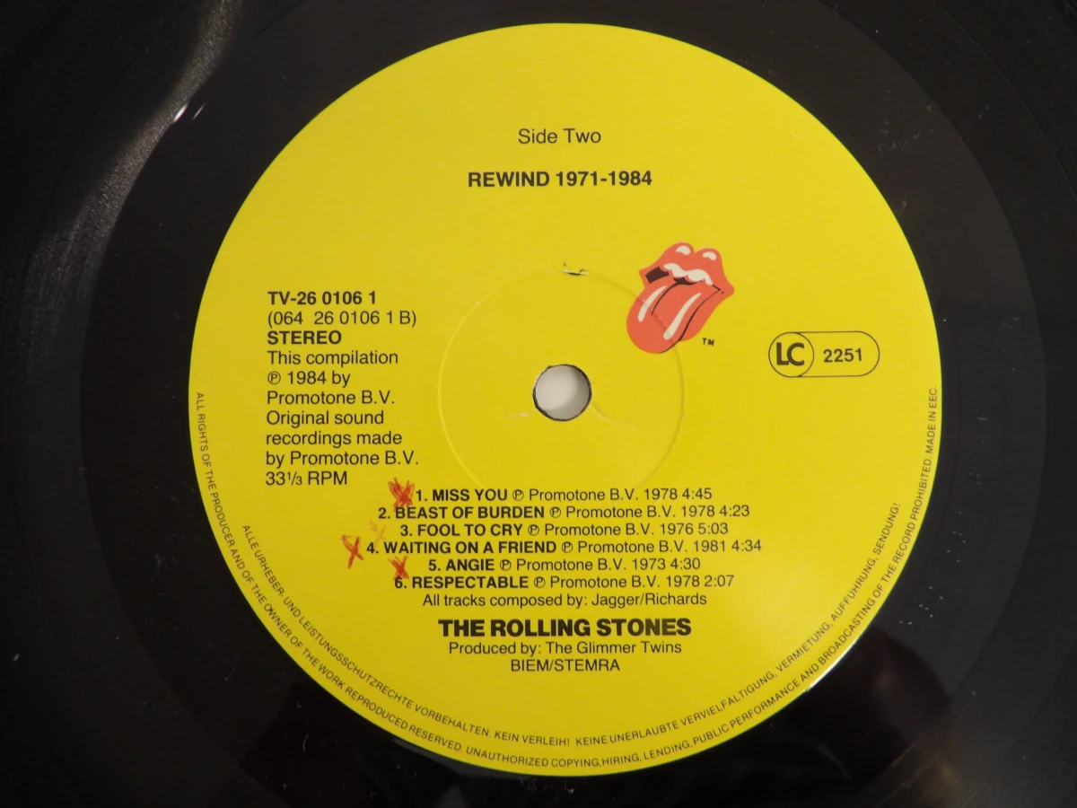 Lot LP's The Rolling Stones