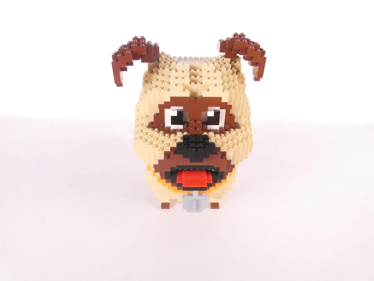 3D Lego - Mopshond Mel - animatiefilm (The Secret Life of Pets)