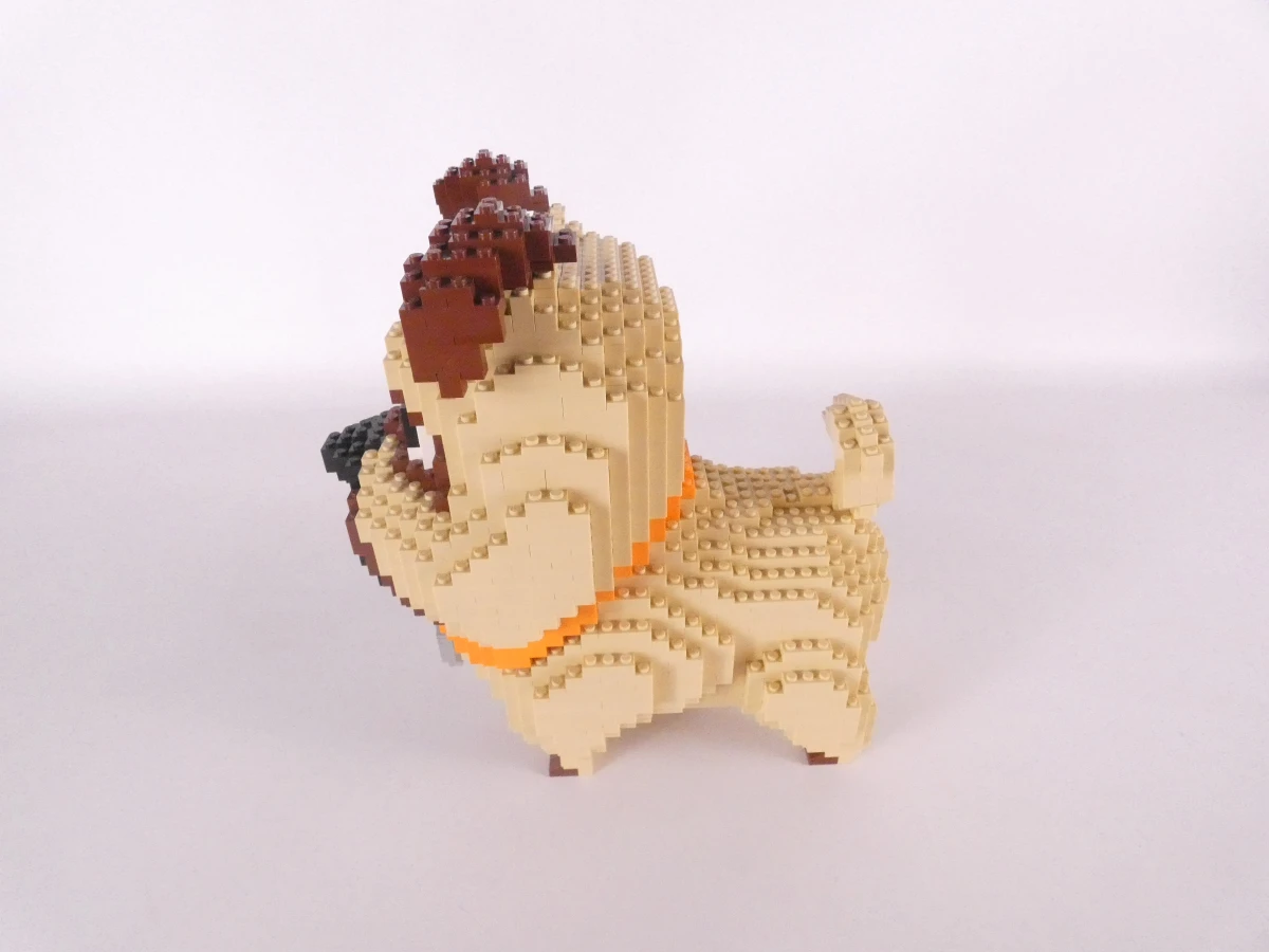 3D Lego - Mopshond Mel - animatiefilm (The Secret Life of Pets)