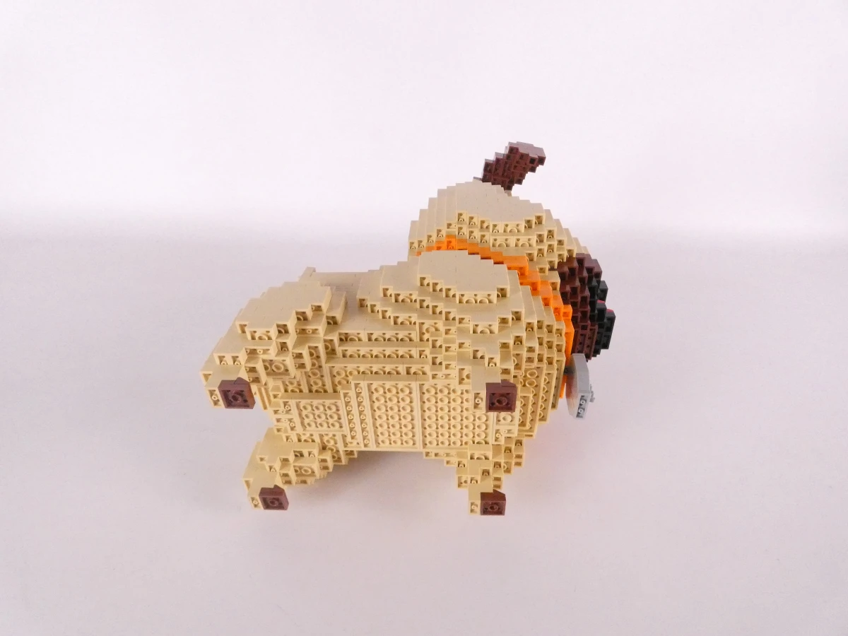 3D Lego - Mopshond Mel - animatiefilm (The Secret Life of Pets)