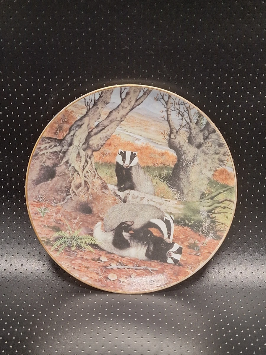Franklin Porcelain "The Woodland Year" – Complete set van 6 verzamelborden door Peter Barrett (1981)