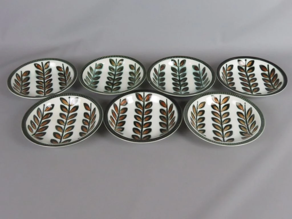 Set van 7 vintage diepe borden Rambouillet