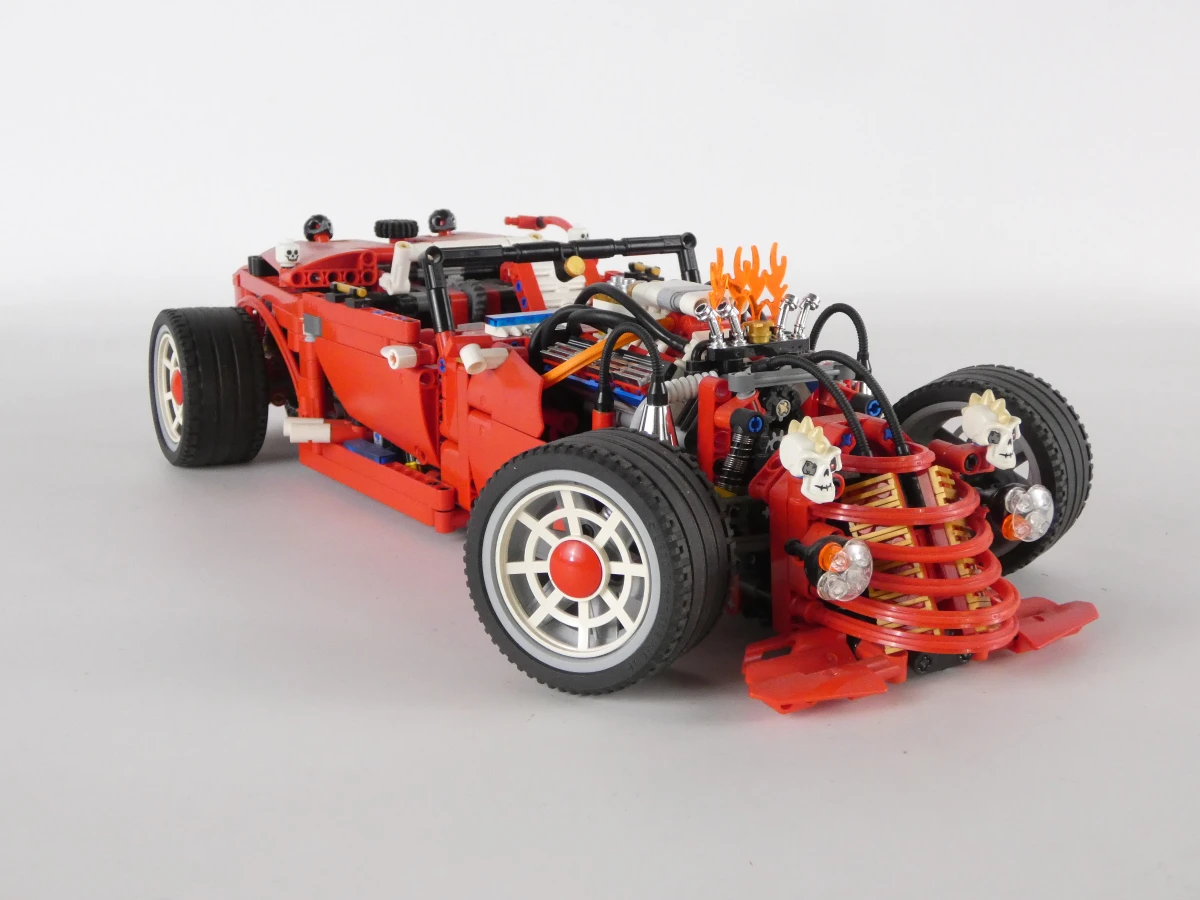 Lego Gedetailleerde rode racewagen met accessoires
