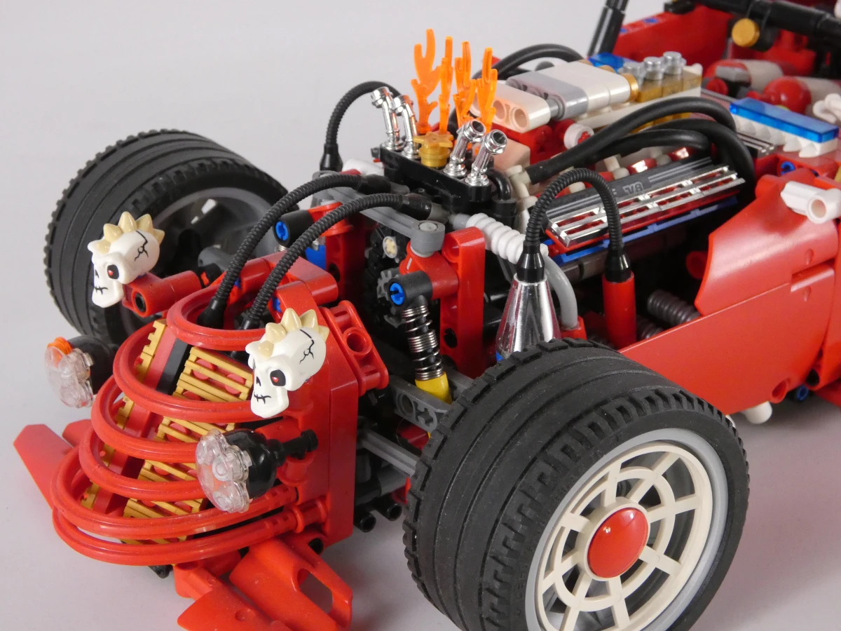 Lego Gedetailleerde rode racewagen met accessoires