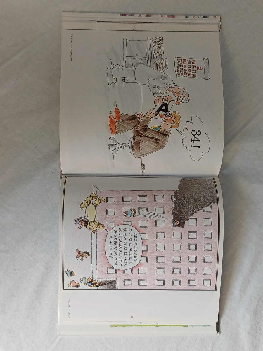 Collectie boeken over cartoons