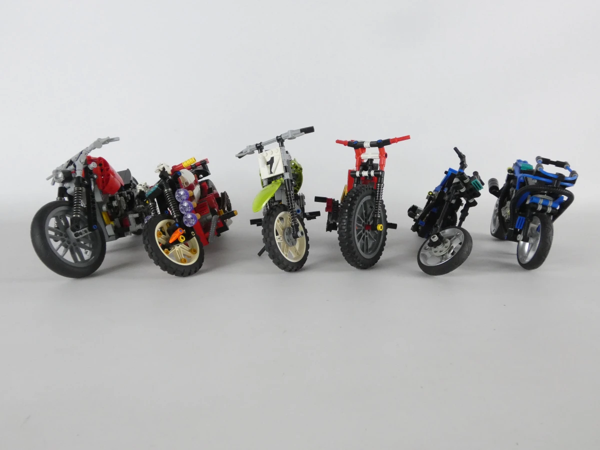 Lot LEGO Technic motorfietsen