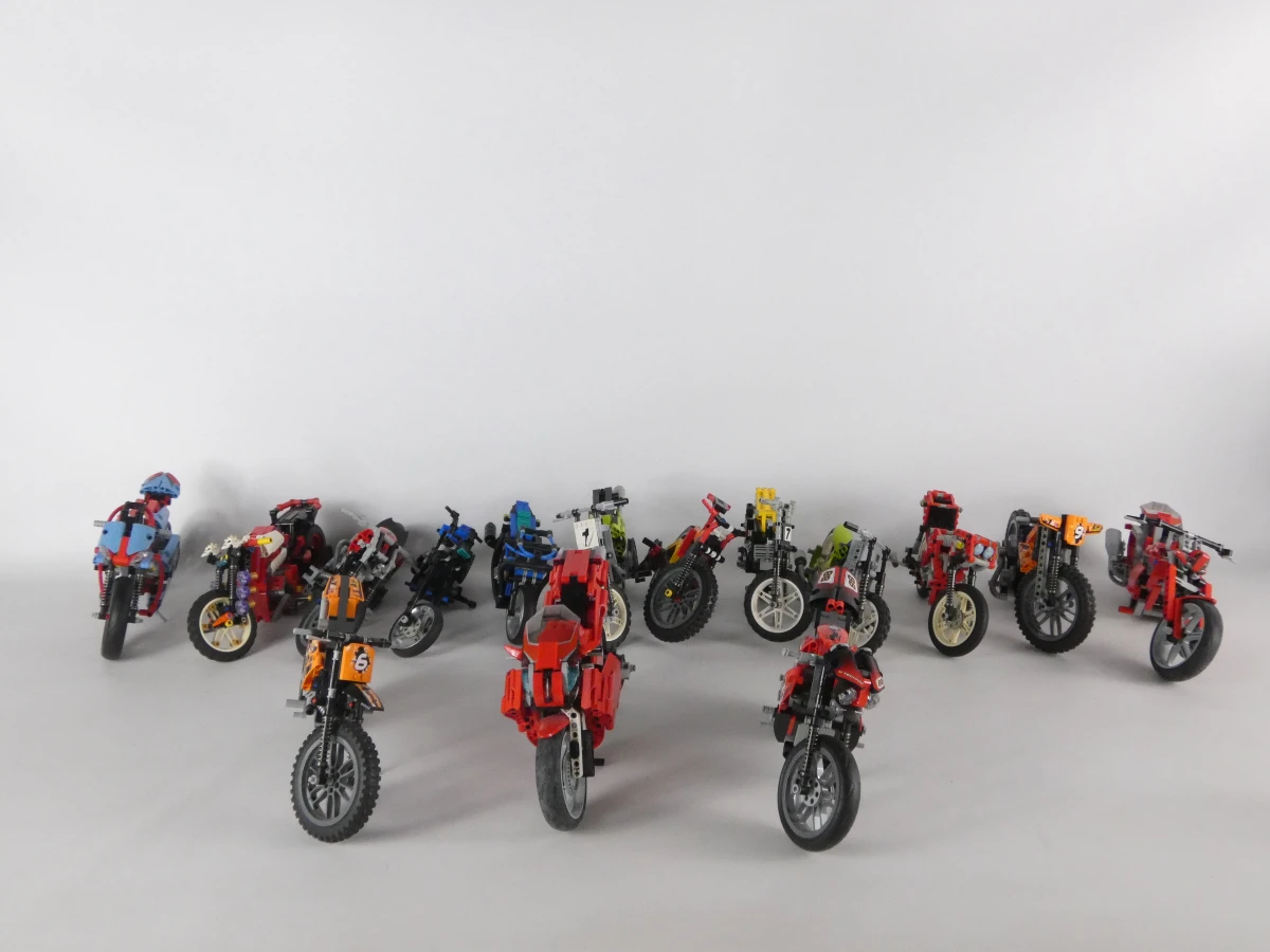 Lot LEGO Technic motorfietsen
