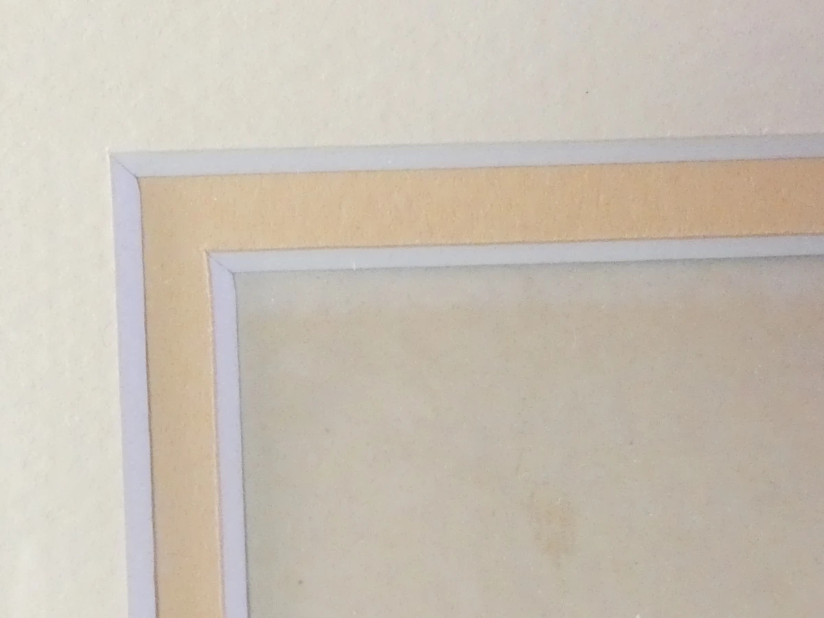 Set van 2 ingekaderde zwart-wit grafische prenten van dorpsgezichten