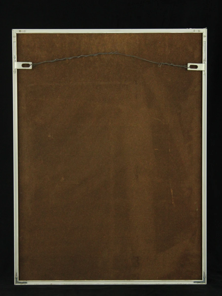 Martine Van Santvliet Abstracte ingelijste kunstwerk uit 1985