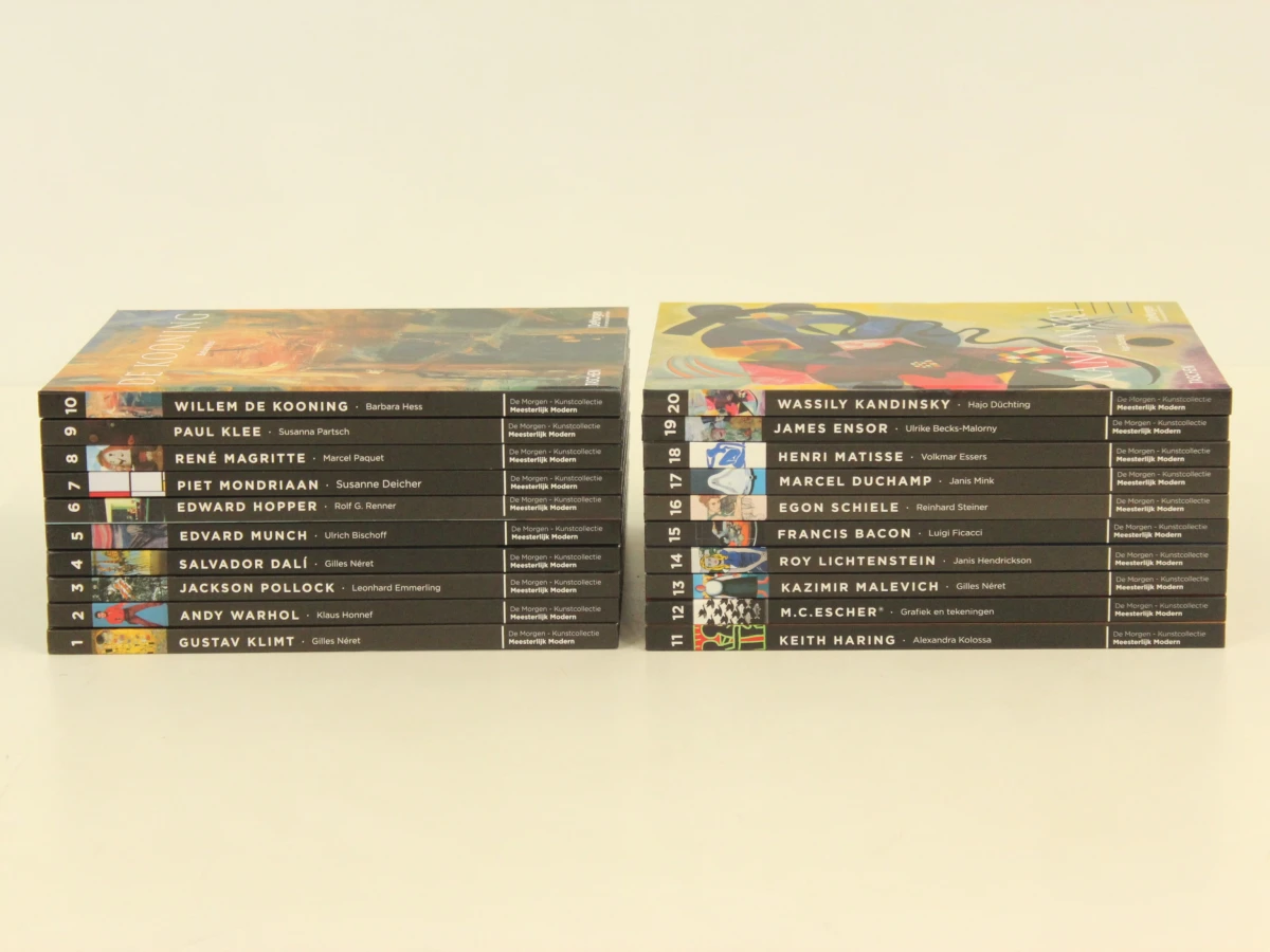 Set van 20 kunstboeken over beroemde schilders