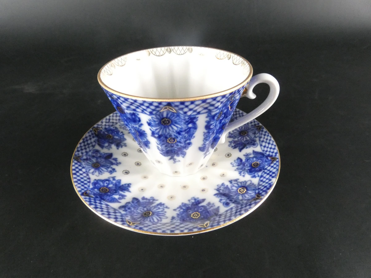 Leningrad verguld thee- en koffieset