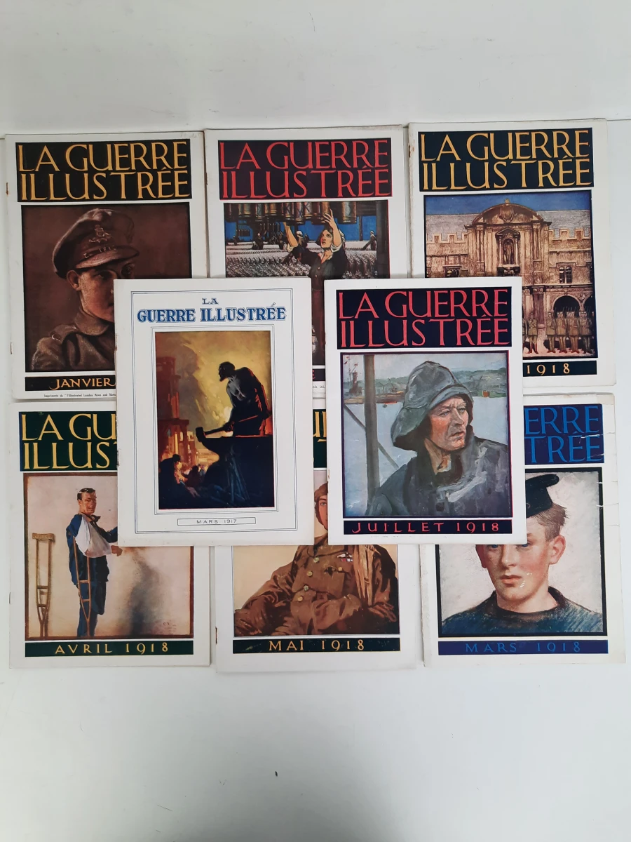 Grote Partij 'La Guerre Illustrée' (1917–1918) – Eerste Wereldoorlog Tijdschriften / Militaria