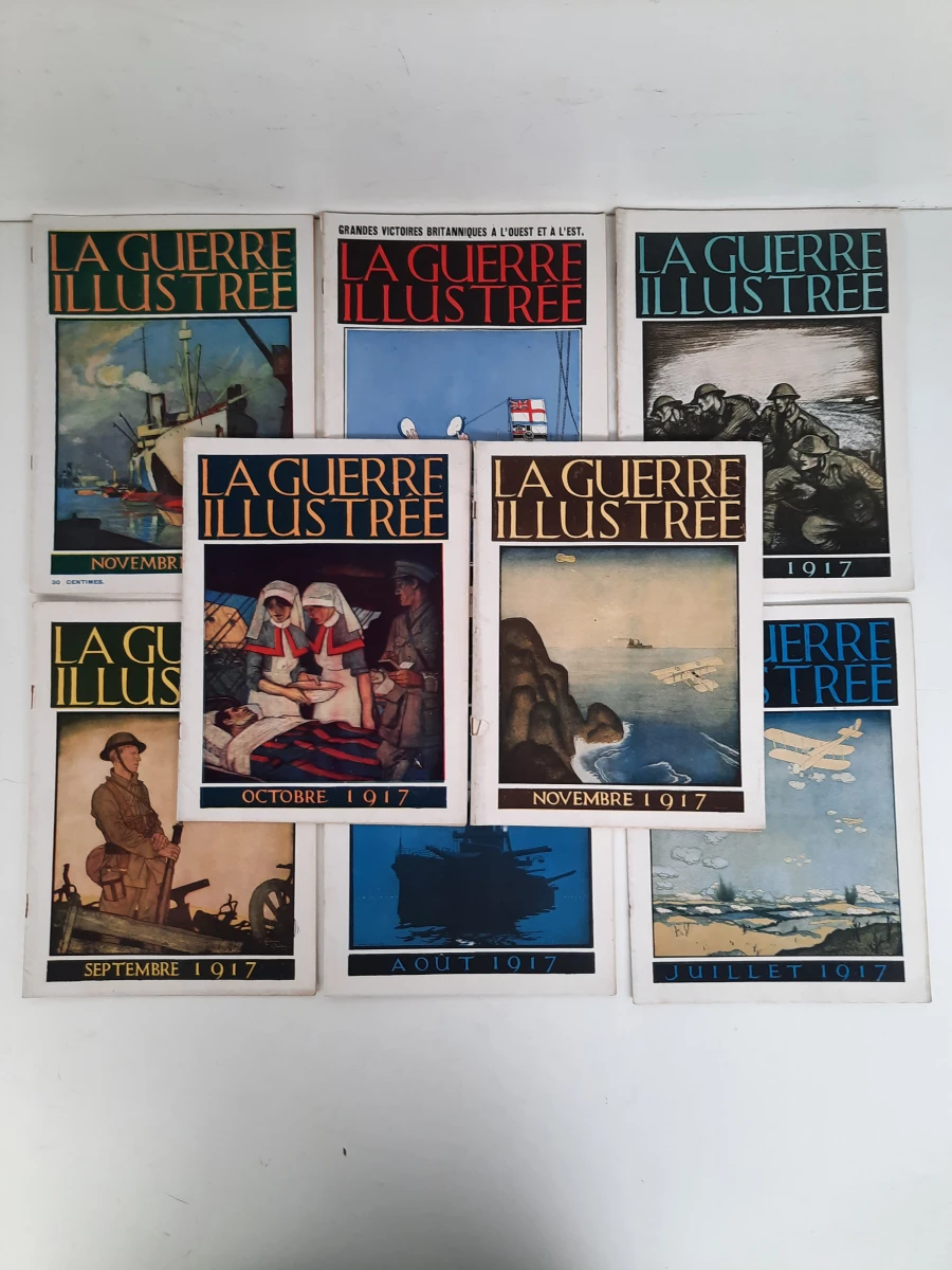 Grote Partij 'La Guerre Illustrée' (1917–1918) – Eerste Wereldoorlog Tijdschriften / Militaria