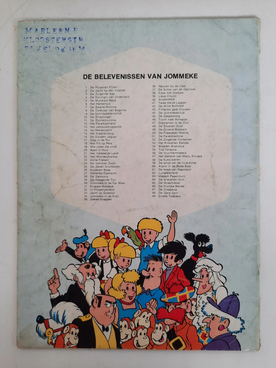 Grote Stapel Vintage Jommeke Stripboeken – Jef Nys – Jaren '60 / '70 / '80 (Kapoentjesuitgaven)