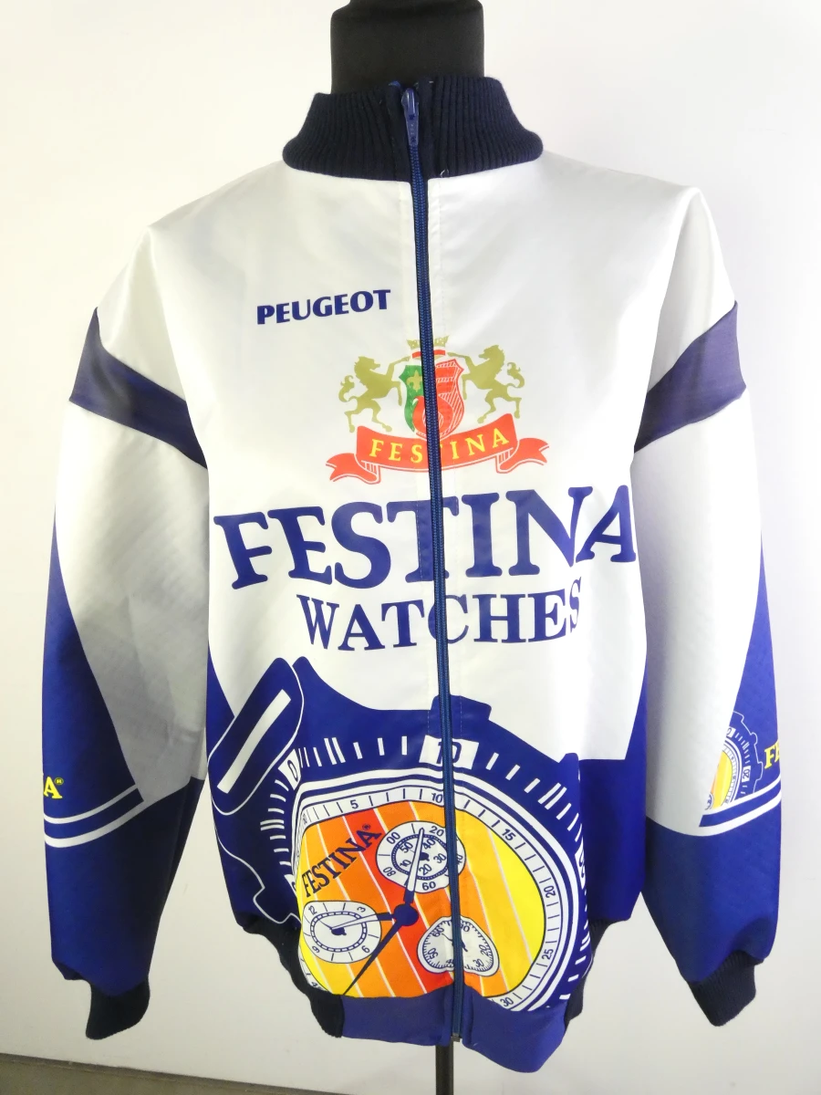 Sportieve jas met Festina Watches en Peugeot opdruk