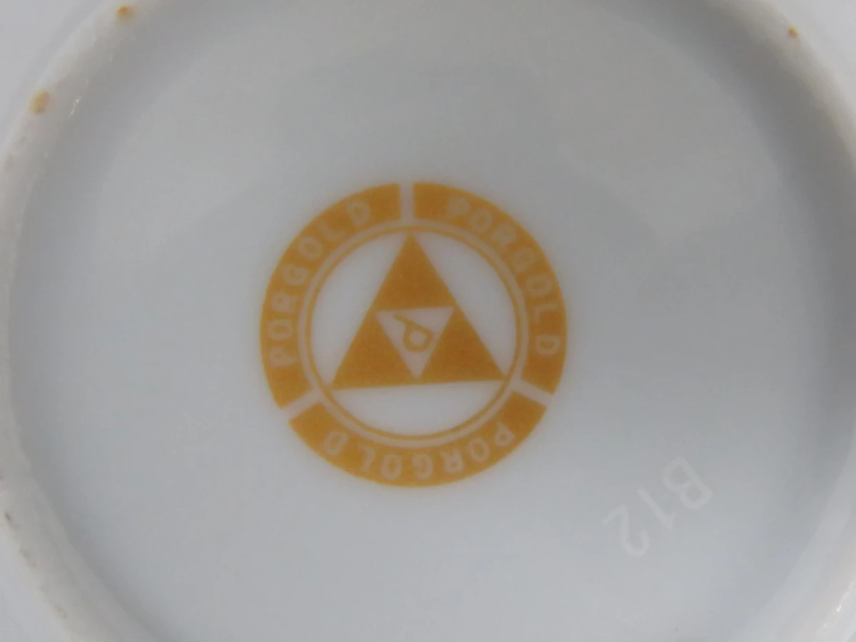 Porgold servies