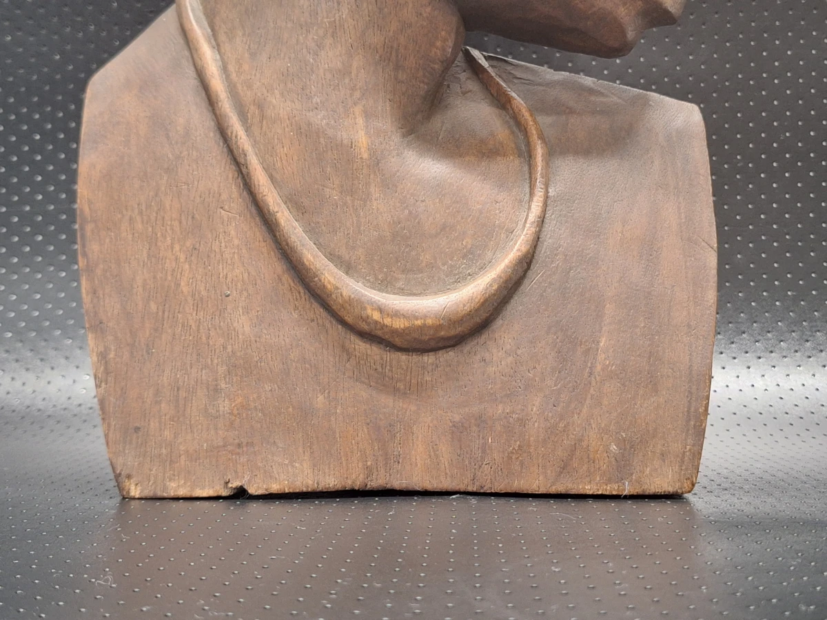 Unieke set Afrikaanse houten wandpanelen - Mid-Century Modern (man en vrouw)