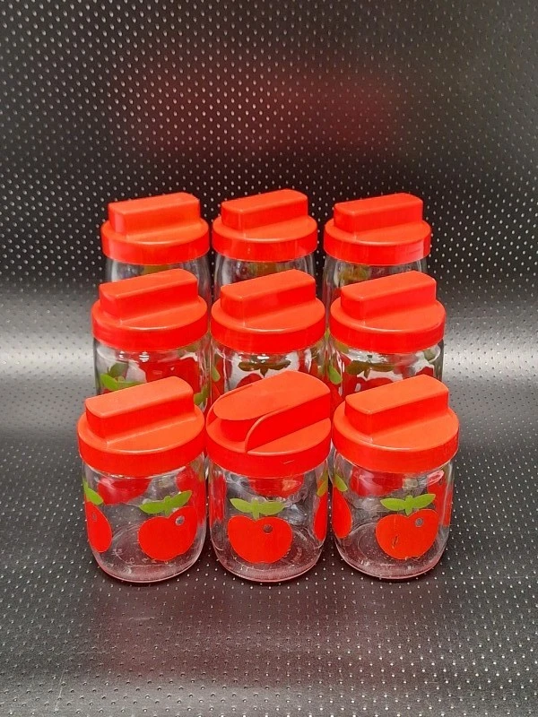 Lot van 9 vintage "Gulf" voorraadpotten