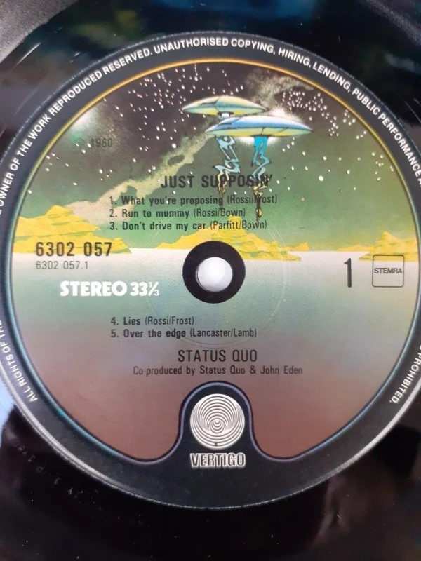 Vinyl: Status Quo - Just Supposin'... - foto 3