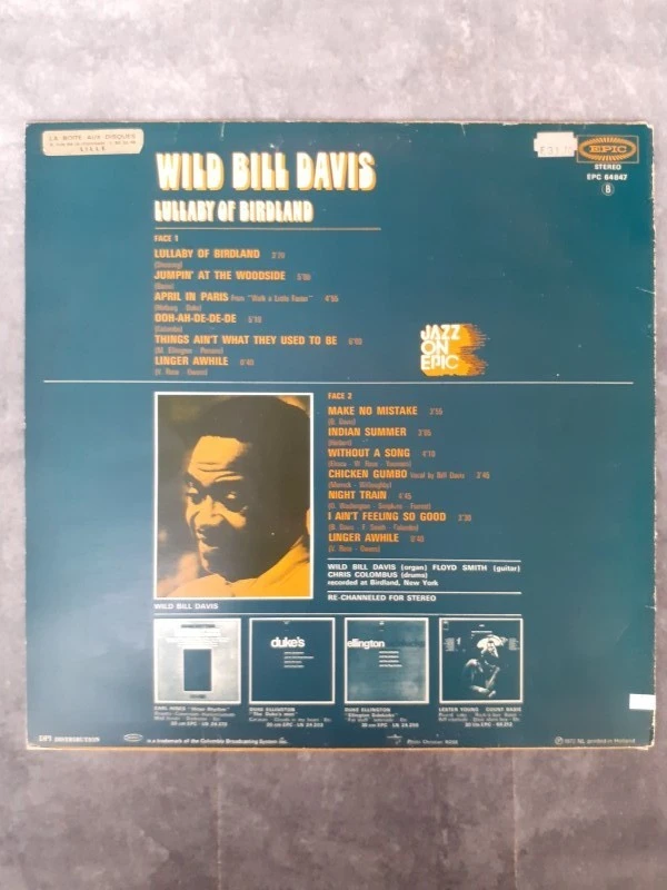 Vinyl: Wild Bill Davis - Lullaby of Birdland - foto 2