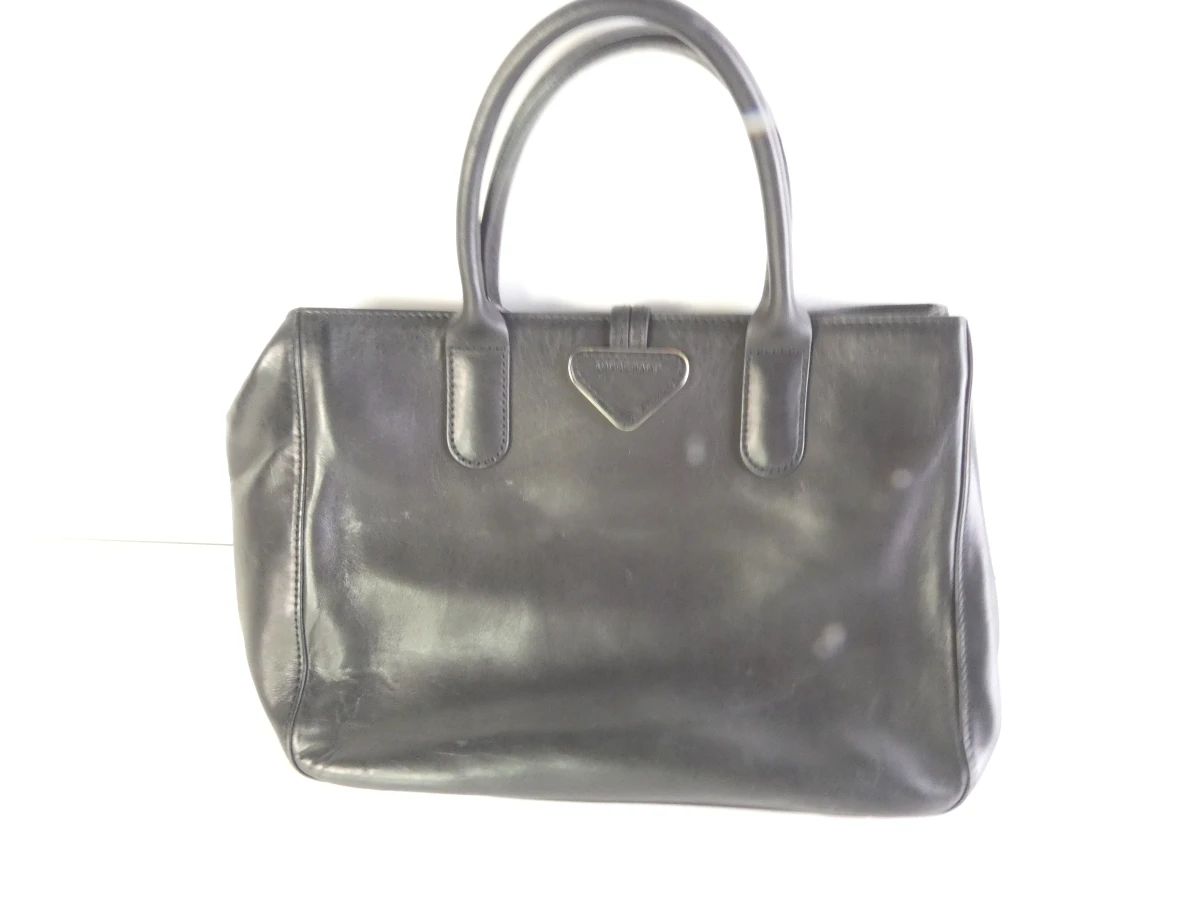 Zwarte leren handtas Longchamp Roseau made in Marokko