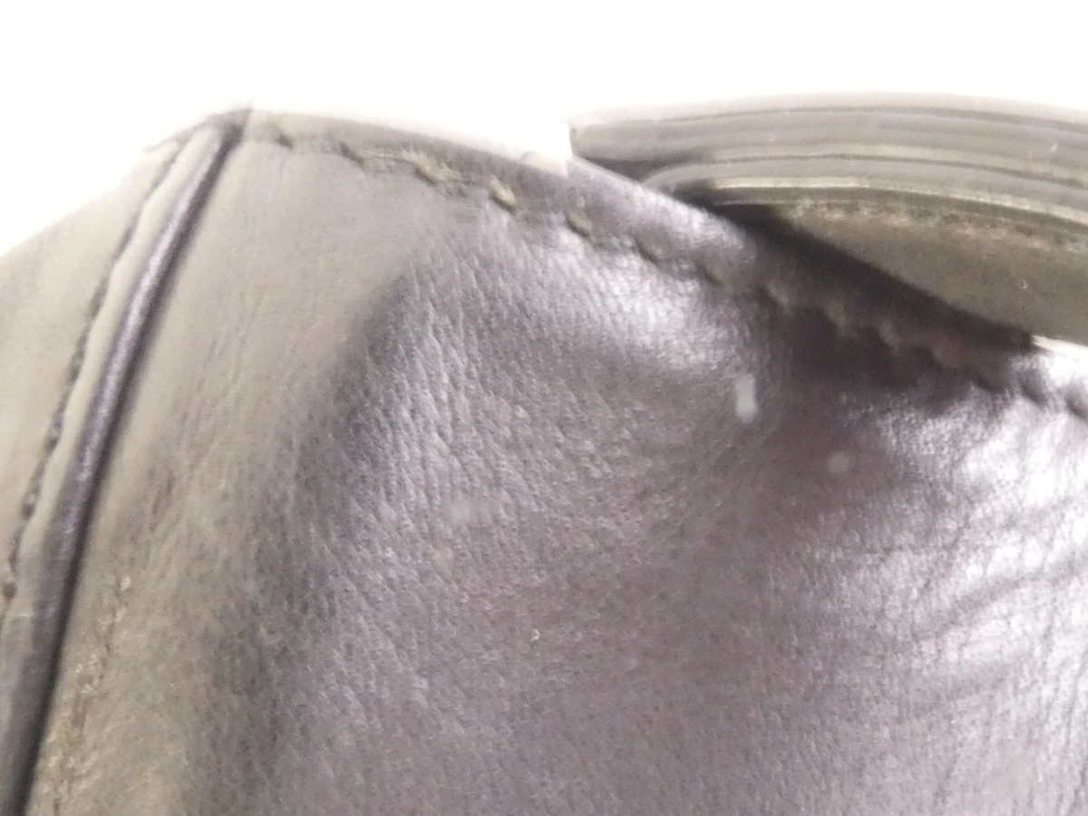 Zwarte leren handtas Longchamp Roseau made in Marokko