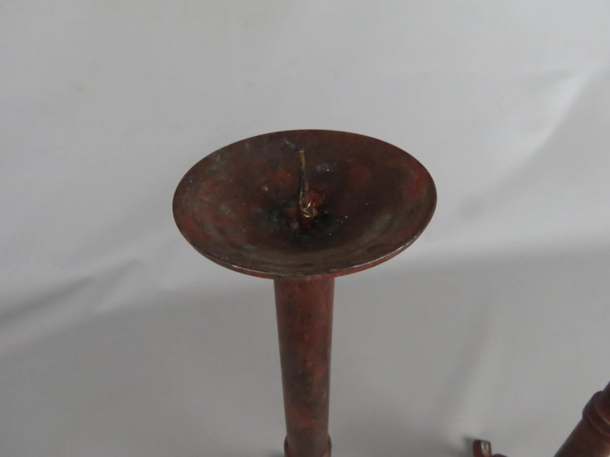 2 vintage kandelaren