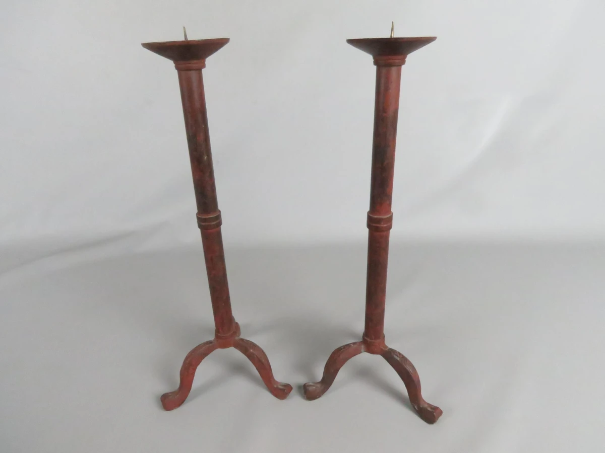 2 vintage kandelaren