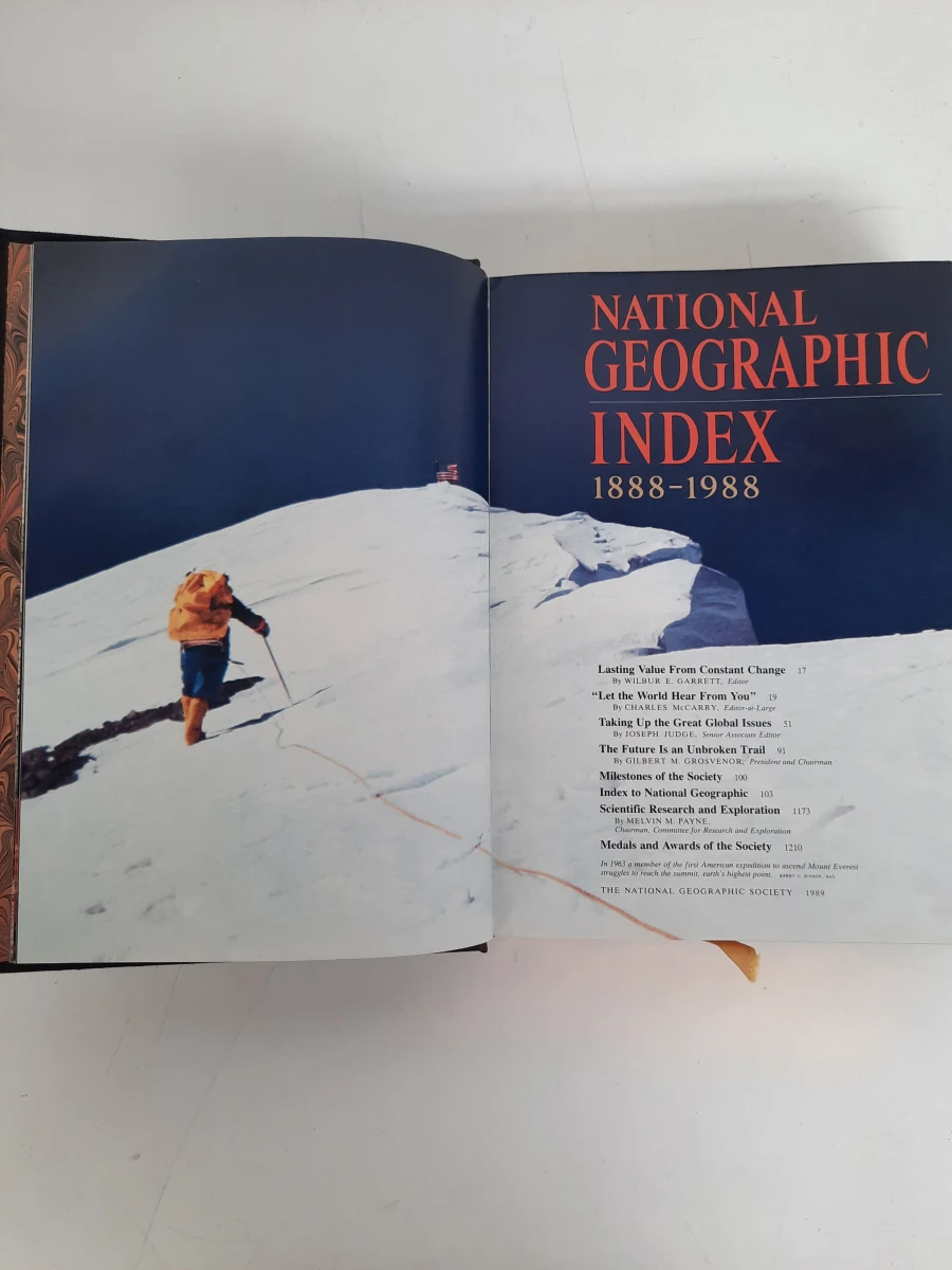 National Geographic Index 1888–1988 – Luxe Hardcover Jubileumeditie
