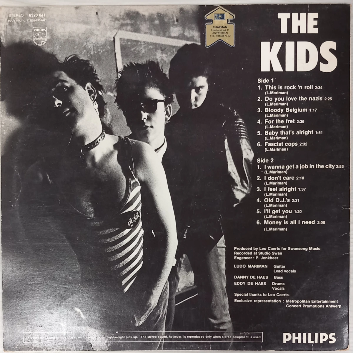LP The Kids naamloos debuut punk 1978
