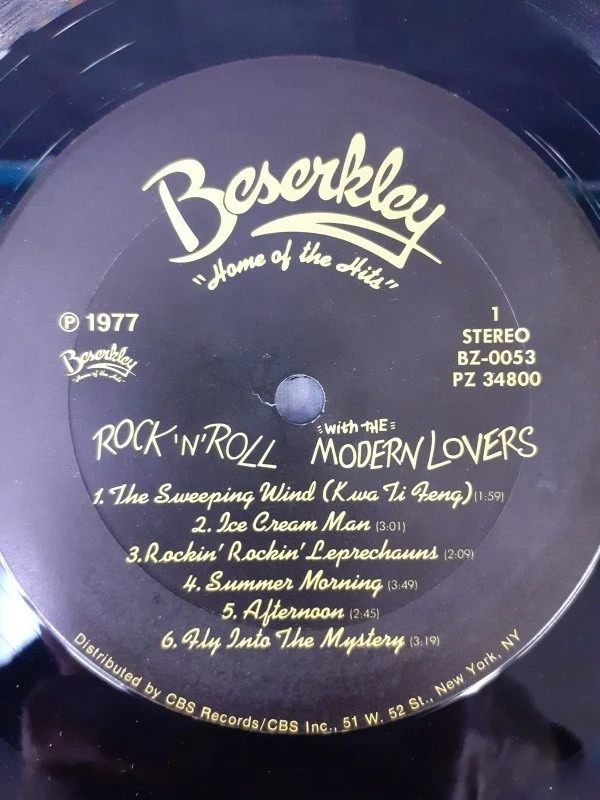 Vinyl: Jonathan Richman & The Modern Lovers – Rock 'n' Roll with the Modern Lovers - foto 3