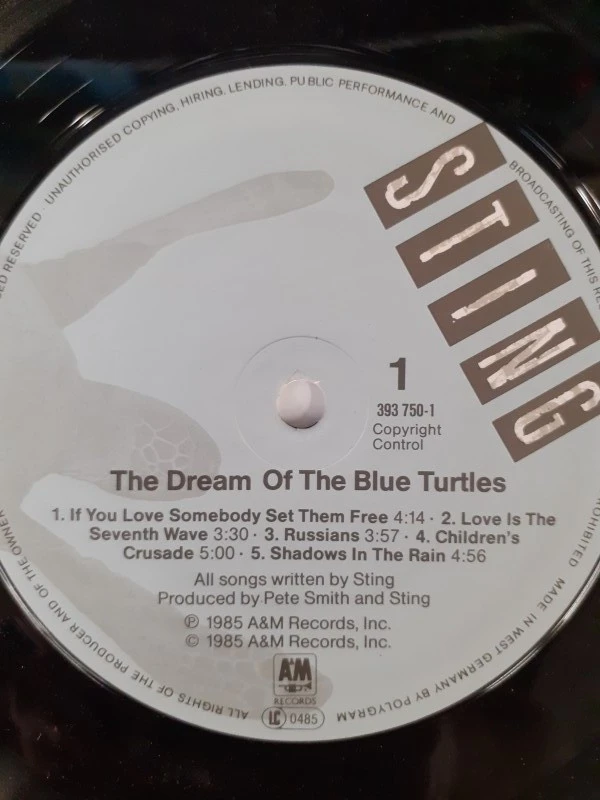 Vinyl: Sting - The Dream of the Blue Turtles - foto 6