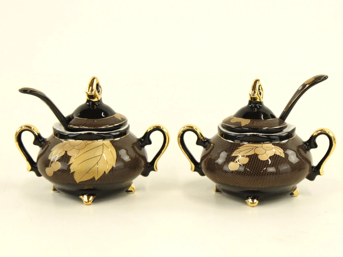 Yamassen Mia Collection fijn porselein koffieservies met 24-karaats vergulding