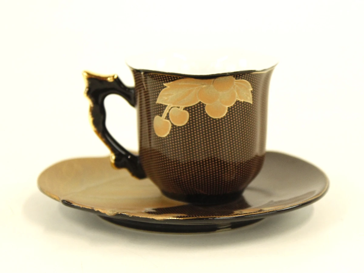 Yamassen Mia Collection fijn porselein koffieservies met 24-karaats vergulding