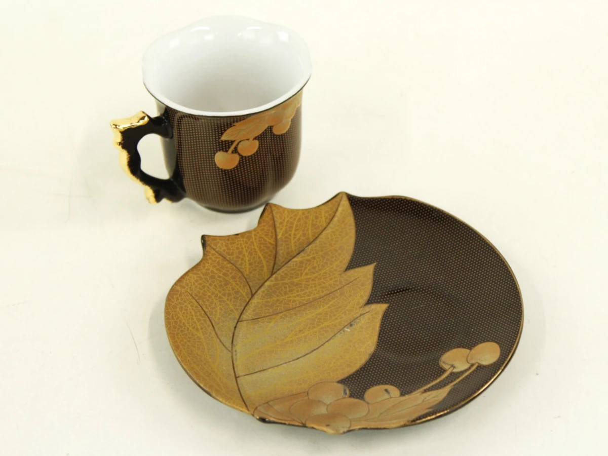 Yamassen Mia Collection fijn porselein koffieservies met 24-karaats vergulding