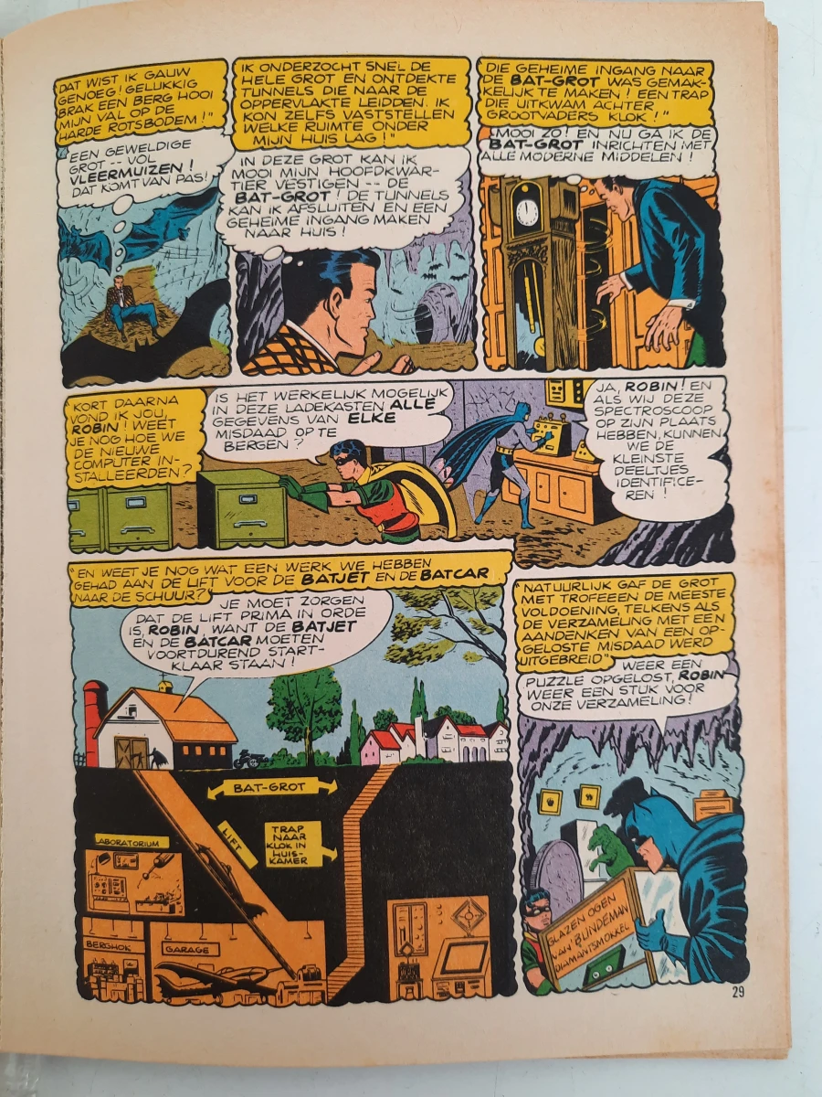 Groot Batman Album – 1.001 Geheimen van Batman en Robin (1966) – Vanderhout – Eerste Druk / Vintage Cult-Klassieker