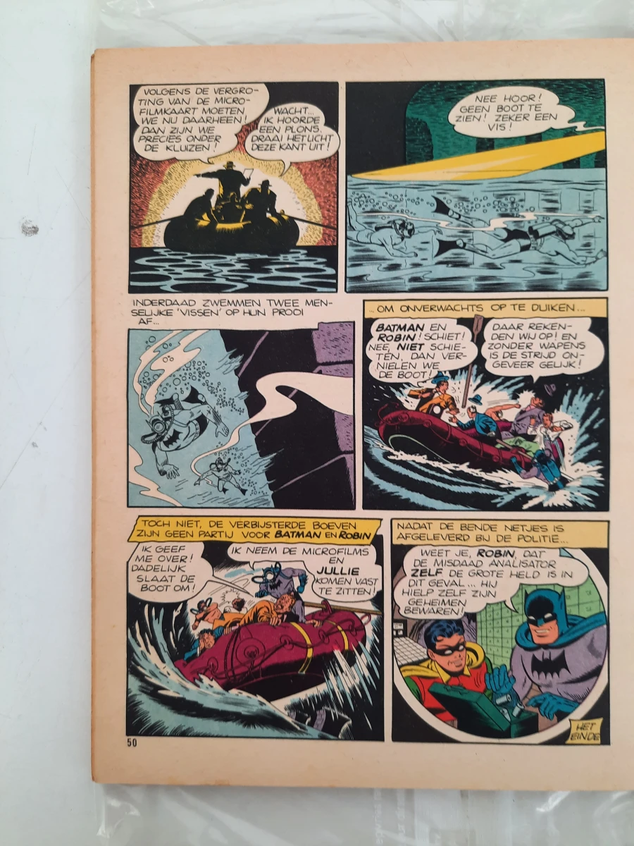 Groot Batman Album – 1.001 Geheimen van Batman en Robin (1966) – Vanderhout – Eerste Druk / Vintage Cult-Klassieker