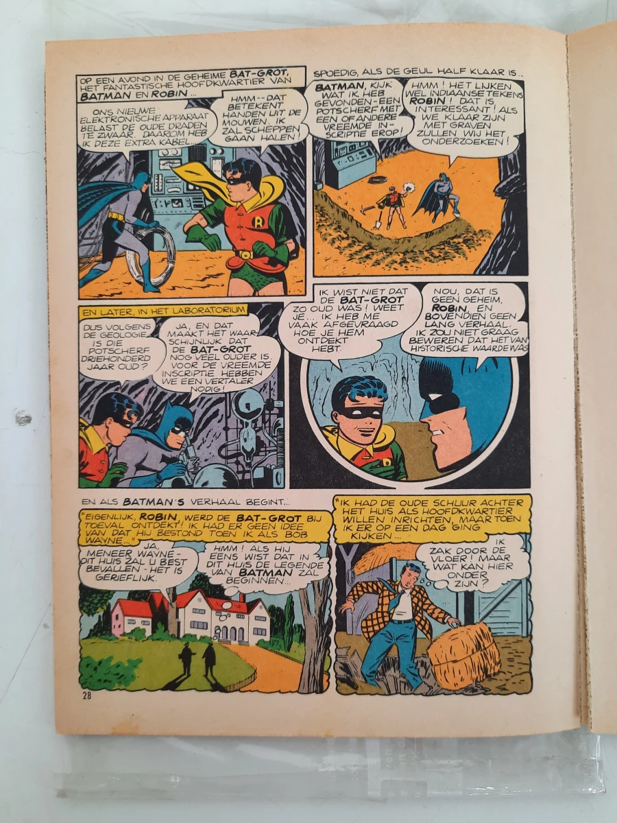 Groot Batman Album – 1.001 Geheimen van Batman en Robin (1966) – Vanderhout – Eerste Druk / Vintage Cult-Klassieker