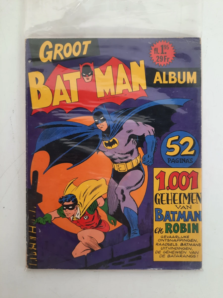 Groot Batman Album – 1.001 Geheimen van Batman en Robin (1966) – Vanderhout – Eerste Druk / Vintage Cult-Klassieker
