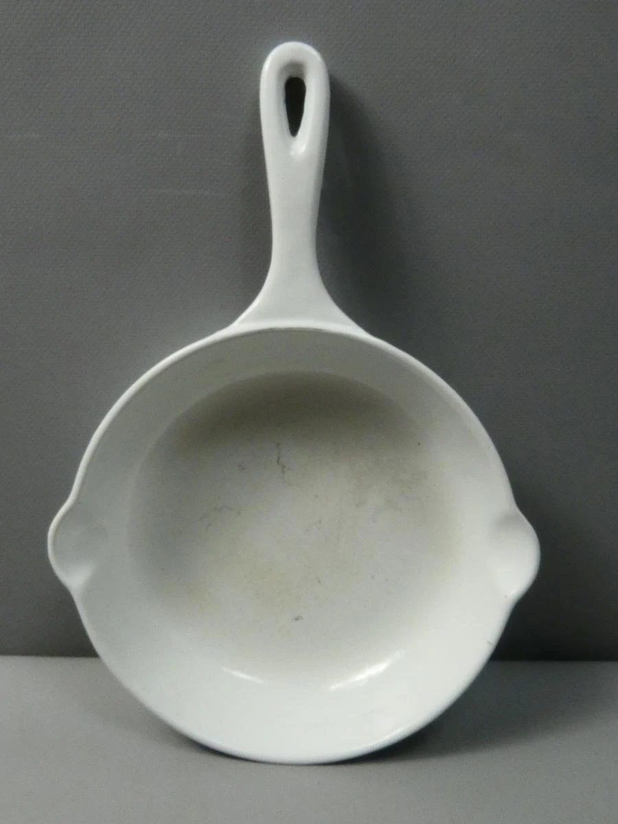 Witte gietijzeren Le Creuset koekenpan 20 cm