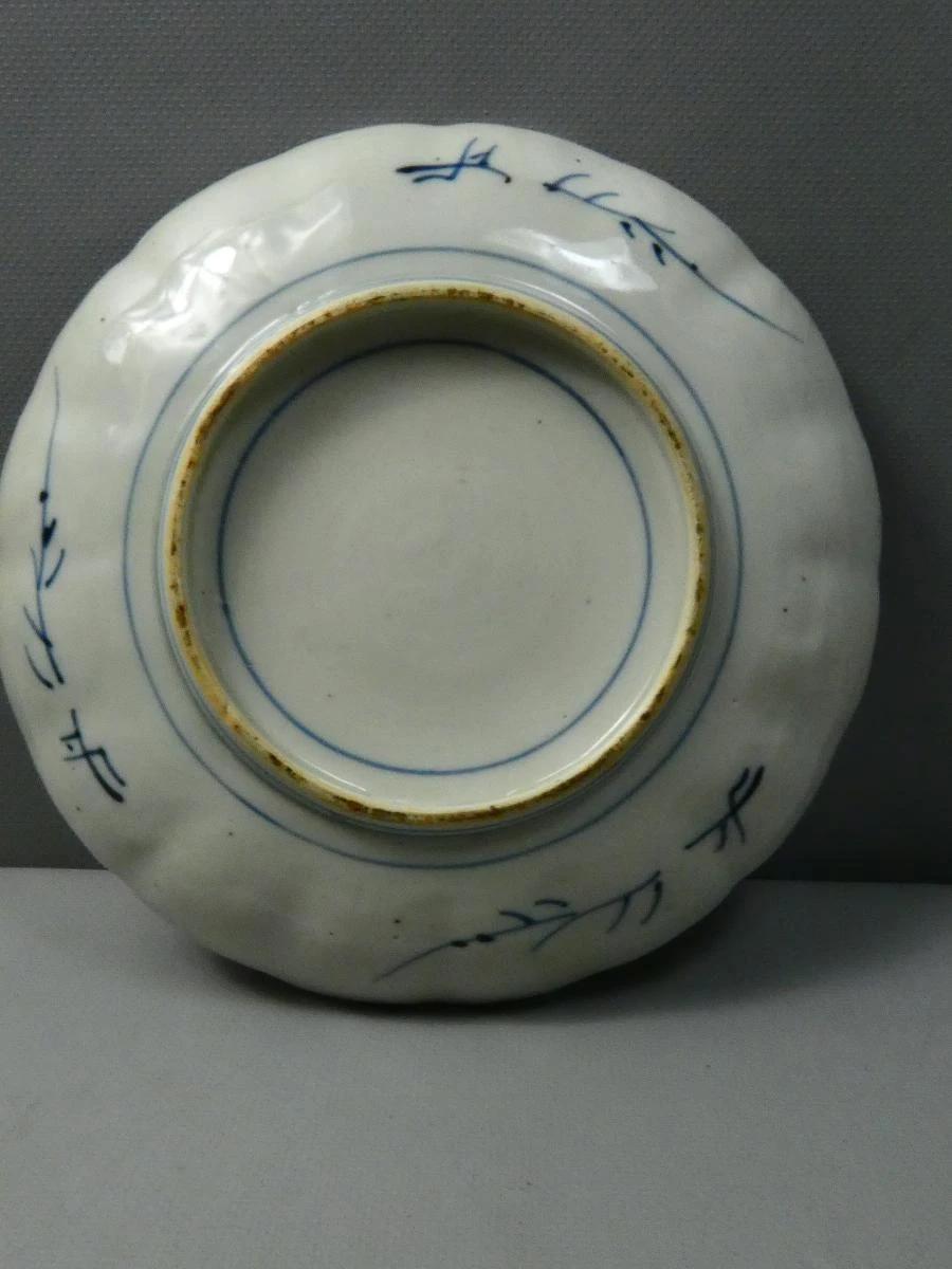 Antiek Arita Imari-bord: Edo Meiji Japanse porseleinen schaal